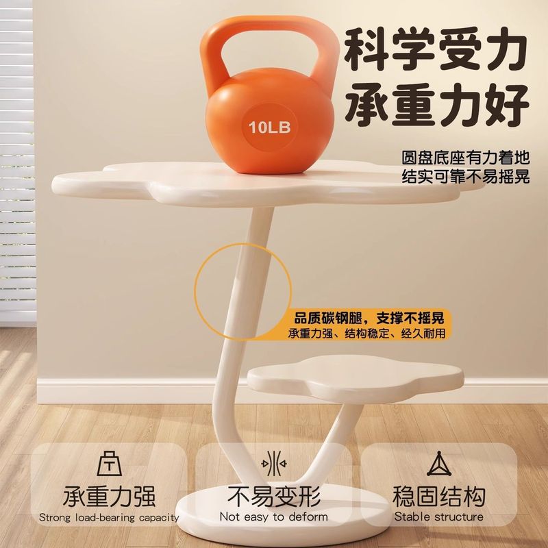 家用复古风沙发边几客厅小茶几主卧床头柜阳台小桌子小柜子置物架|undefined