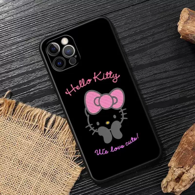 Apple, милый чехол для телефона Hello Kitty, совместимый защитный чехол, чехол для iPhone