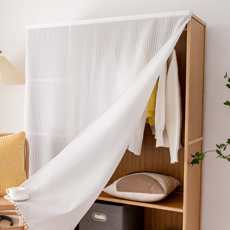 Cabinet Curtain Velcro Cabinet Door Cabinet Bookcase Bookshelf Dust-Proof Curtain Wardrobe Ugly Curtain Door Curtain Dormitory