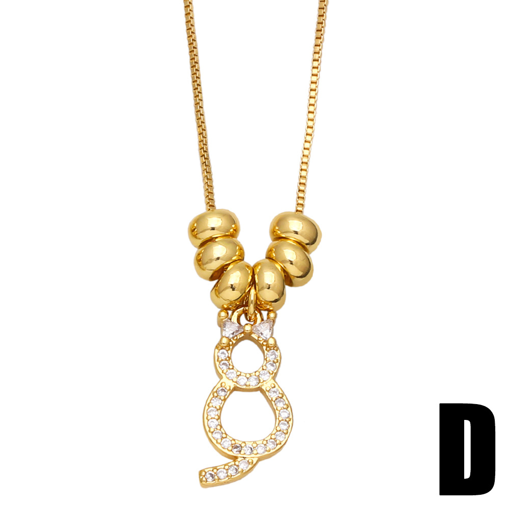 Fashion Kitten Shaped Women Summer New Cute Cat Clavicle Chain Pendant