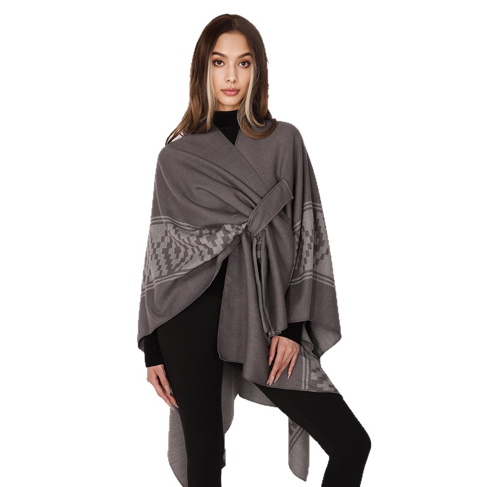 Amazon nuevo estilo multicolor bohemio estilo bifurcado y barra imitación chal de cachemira Europa y América versátil