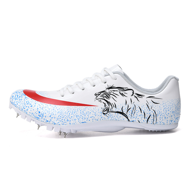 Nuevos zapatos de pista para hombres y mujeres de entrenamiento juvenil antideslizante de uñas zapatos de correr cortos de entrenamiento de competencia resistente al desgaste de pista y campo zapatos de uñas