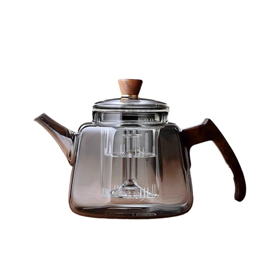 Steamer teapot glass heat-resistant new tea brewing pot single pot stove water boiler large capacity ceramic hob tea set
