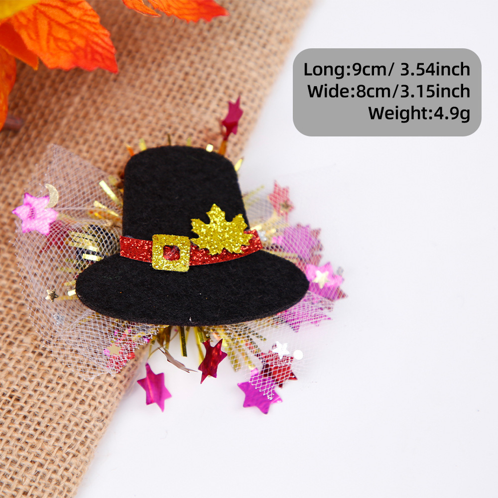 Día de Acción de Gracias accesorios para mascotas calabazas turquía mallas brocas de cabello perros gatos otoño festival de cosecha fiesta decoración tarjeta de cabello