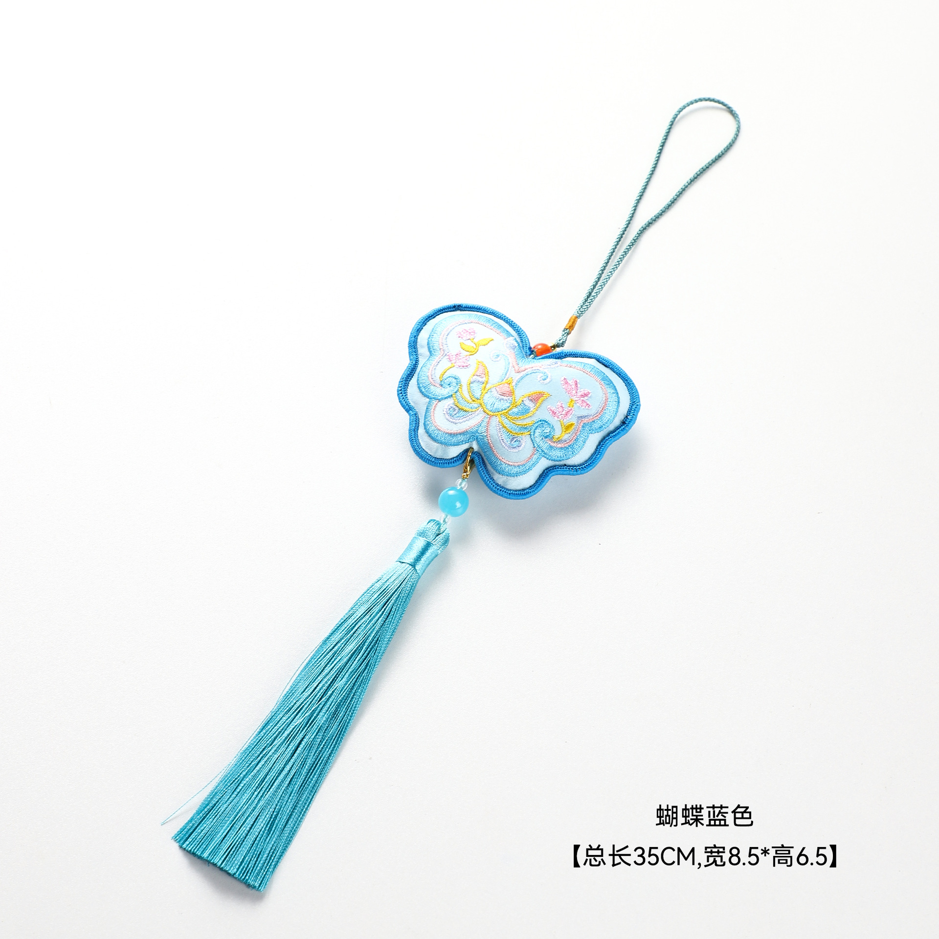 Colgante de cerradura concéntrica de siete colores de cordier de estilo chino decoración de barril de fiesta de Año Nuevo con flores de material DIY colgante de flores