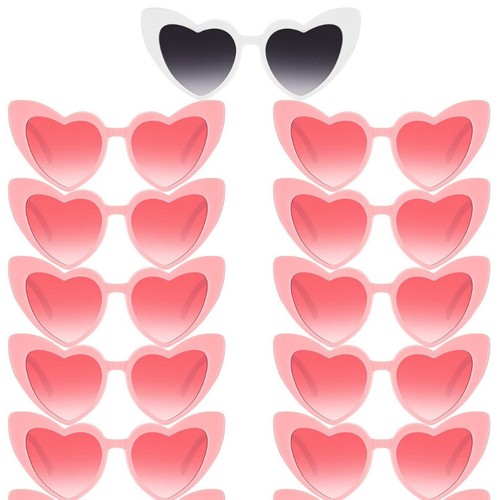 Yiwu Ready-to-Ship Cross-Border European & American Style Party-Shaped Heart-Shaped Women's Sunglasses – Fashionable, Internet-Famous, Perfect for Larger Faces to Create a Slimming Effect