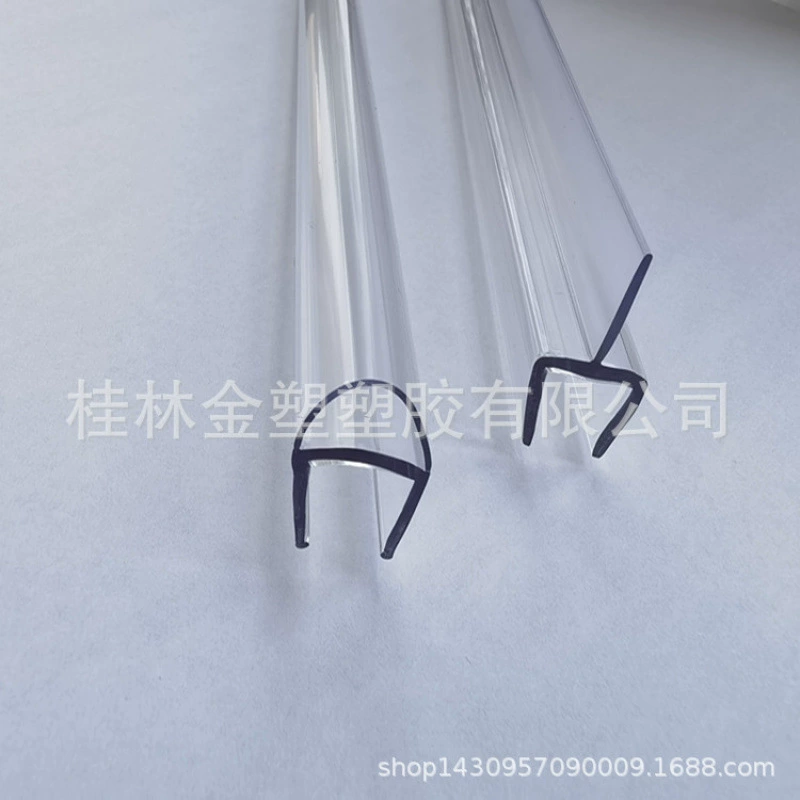 Экспортная высокопрозрачная клейкая лента для ПК для стеклянной двери ванной комнаты и душевой комнаты, уплотнительная лента D-типа для предотвращения столкновений (устойчивость к высоким температурам)