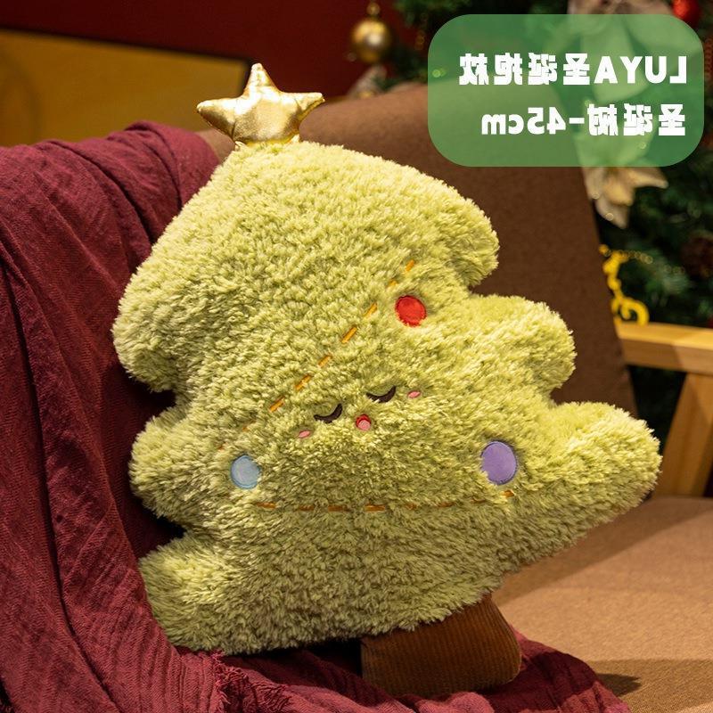 INSクリスマス装飾抱き枕クリスマスツリー人形ソファークッション姜パイ人ヘラジカ子供女子プレゼント|undefined