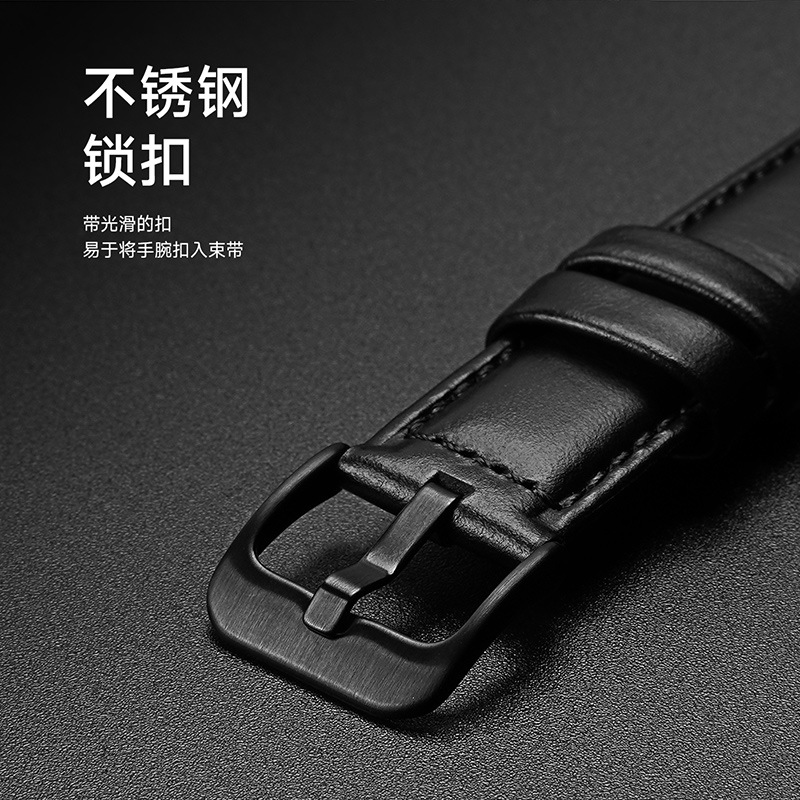 Adecuado para SamsungWatch Correa al por mayor Samsung Huawei correa de cuero genuino hebilla tipo 20-22mm Universal
