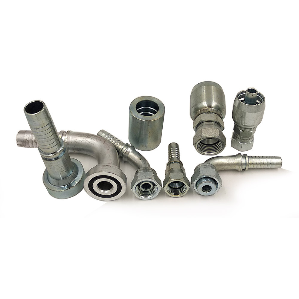 厂家供应各规格公制英制接头高压胶管扣压接头不锈钢胶管接头对丝