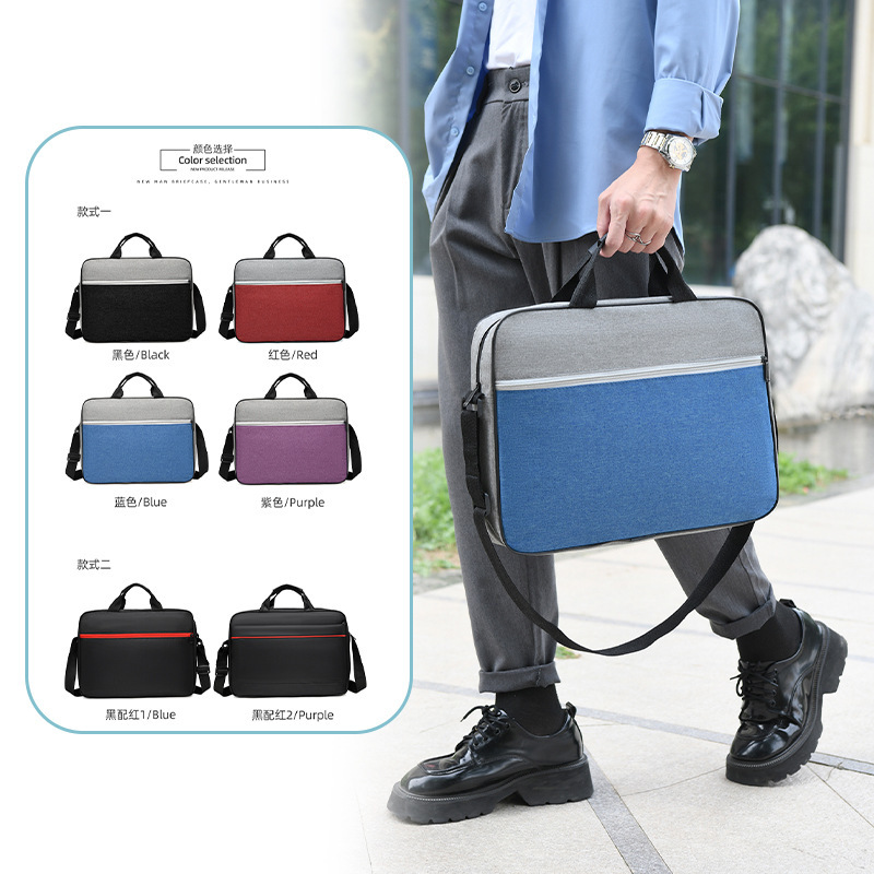 Business Briefcase 2023 New Casual Laptop Bag Large Capacity Wholesale Portable Storage Document Bag