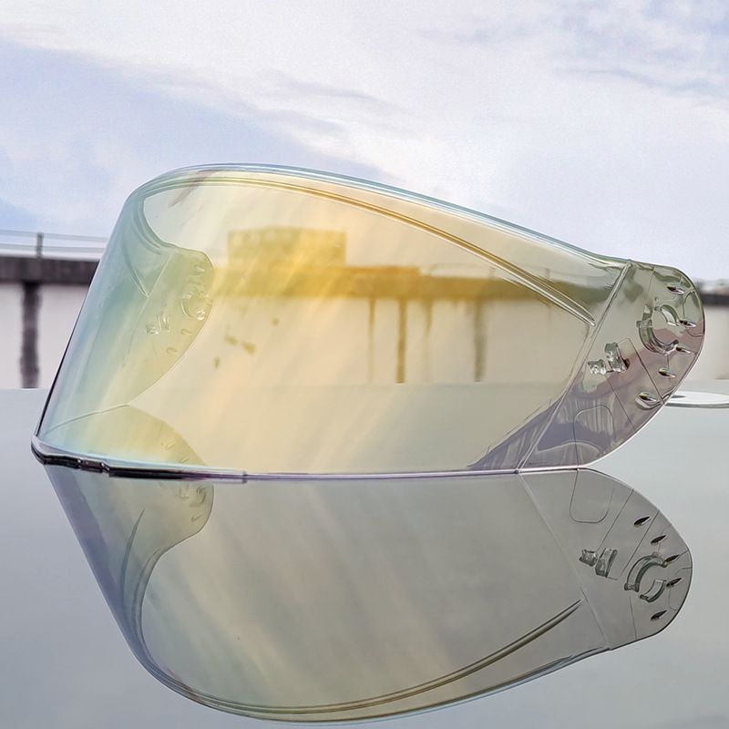 Espejo mágico colorido plateado marrón transparente de la lente del casco de ORZ 966