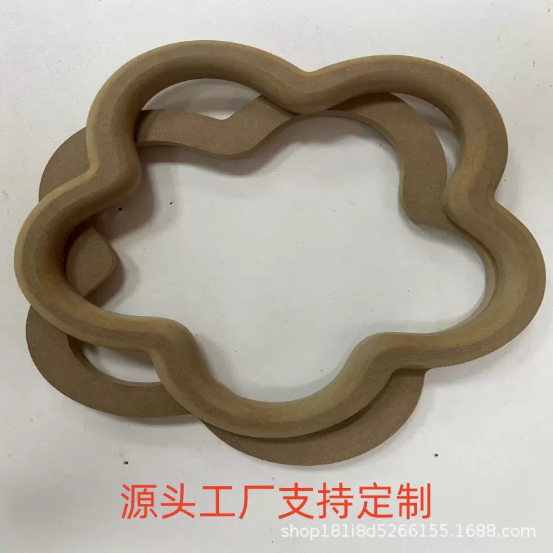 定制中纤板切割花型镜框密度板雕刻加工可上漆