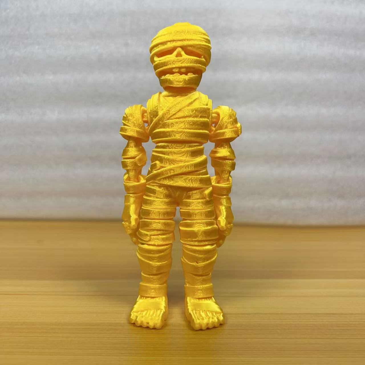 실크 황금 관절 이동식 미라