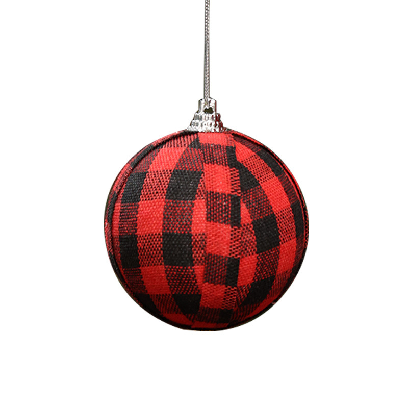Punto transfronterizo juego de bolas de Navidad galvanoplastia de plástico caja de regalo de bolas pintadas a mano colgante de árbol de Navidad bola colgante de ambiente navideño
