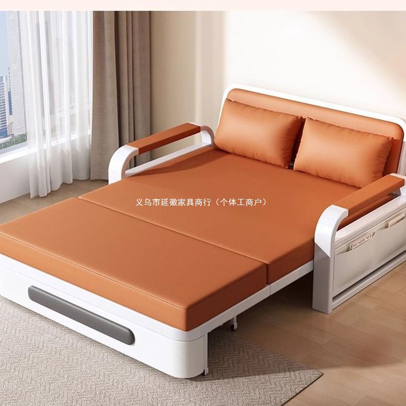 Cross-border wholesale of new single-person, all-in-one living room/balcony folding sofa beds, suitable for small apartments, and featuring multi-functional, extendable designs