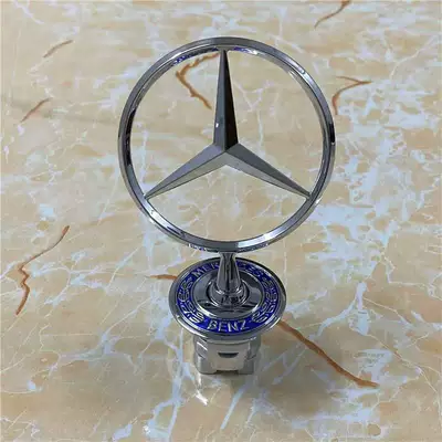 E200, E300, S300, S350, hood – Car logo - standard-mercedes-benz-c-class-with-vertical-logo-blue-wheat-ears