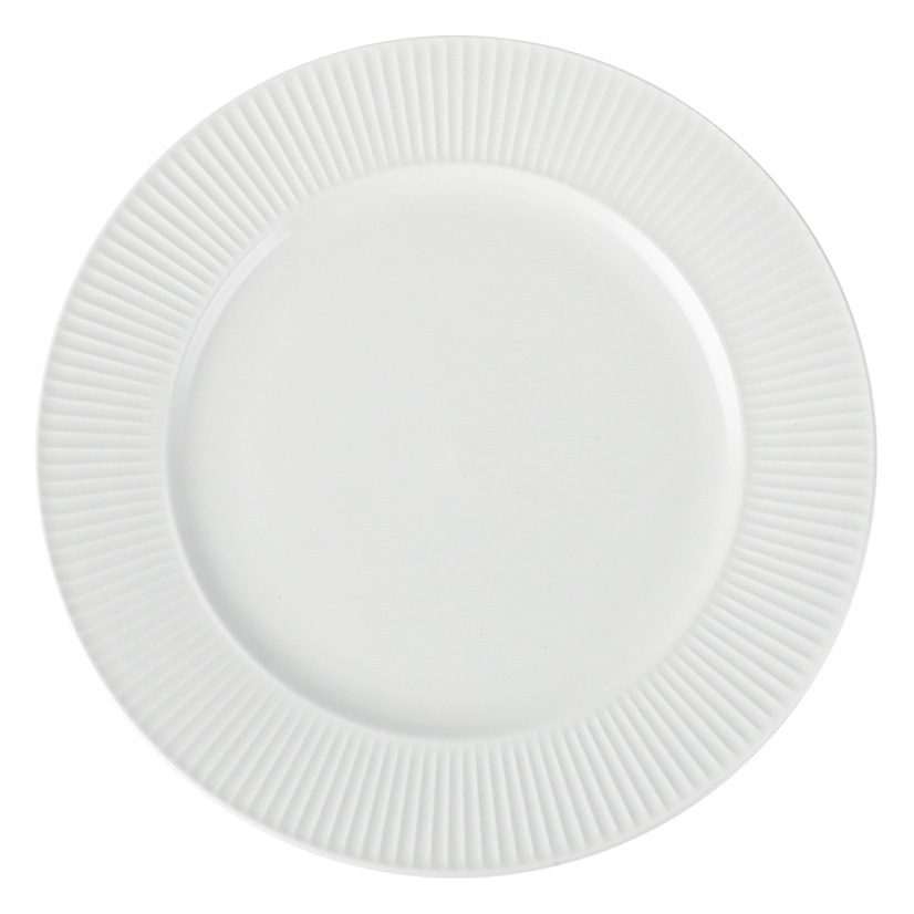 Juego de vajilla blanca de cerámica, tazones y platos con palillos