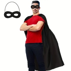 ハロウィン マント 大人用 スーパーヒーロー マント マント マッチングマスク付き コスプレ