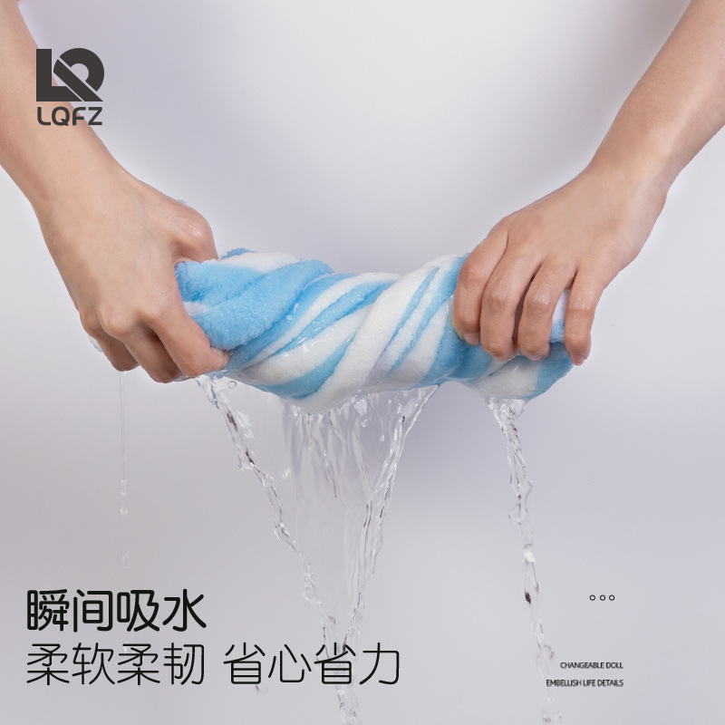 Fábrica personalizada gorra de cabello seco de lana de coral mujer gruesa absorción rápida pañuelo seco toallas de cabello seco