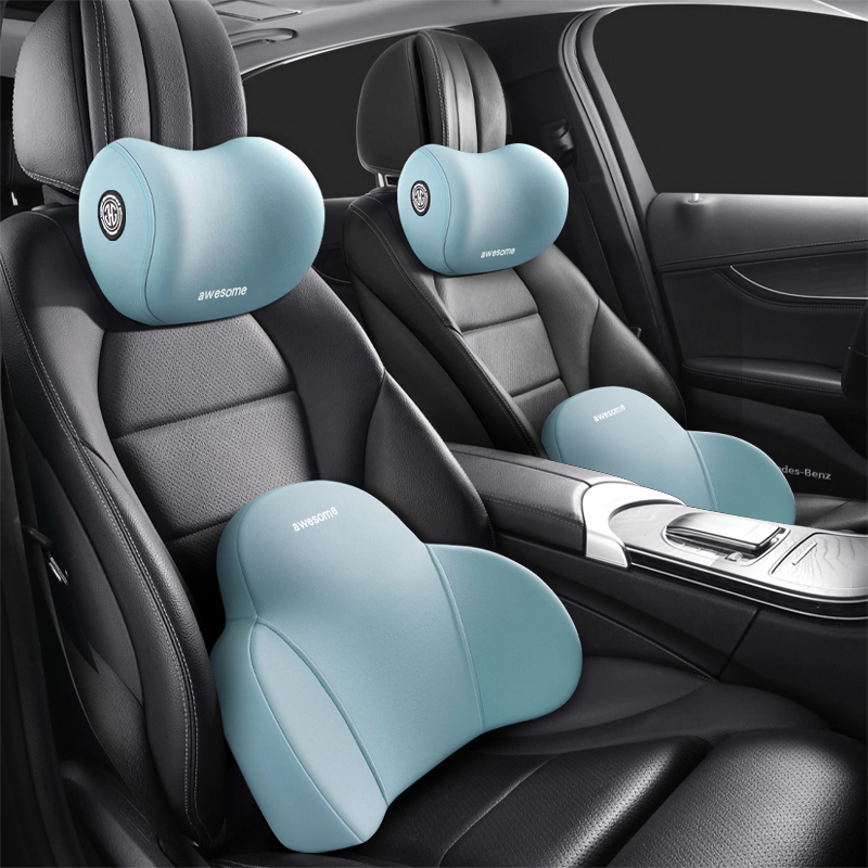 자동차 요추 시트 쿠션 요추 쿠션 요추 베개 자동차 등받이 요추 보호 자동차 머리 받침 요추 쿠션 메모리 폼