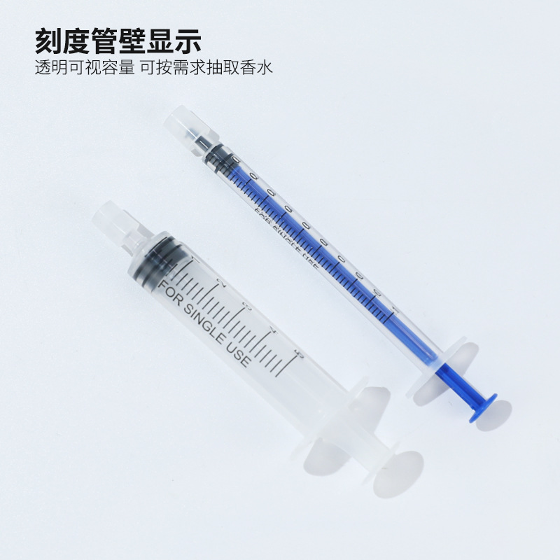 1mL 5ml jeringa subpaquete de perfume jeringa perfume bomba recta jeringa cosmética subpaquete