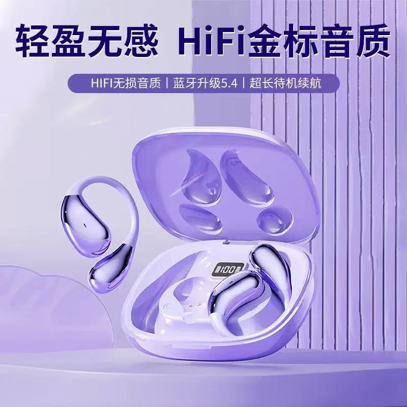 X32mini クラフト OWS 耳掛け式骨伝導ヘッドフォン メタリックペイント HD デジタルディスプレイ 超長バッテリー寿命 高品質|undefined