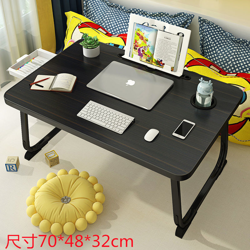 Elegant black [drawer bookshelf] U-shaped leg enlargement