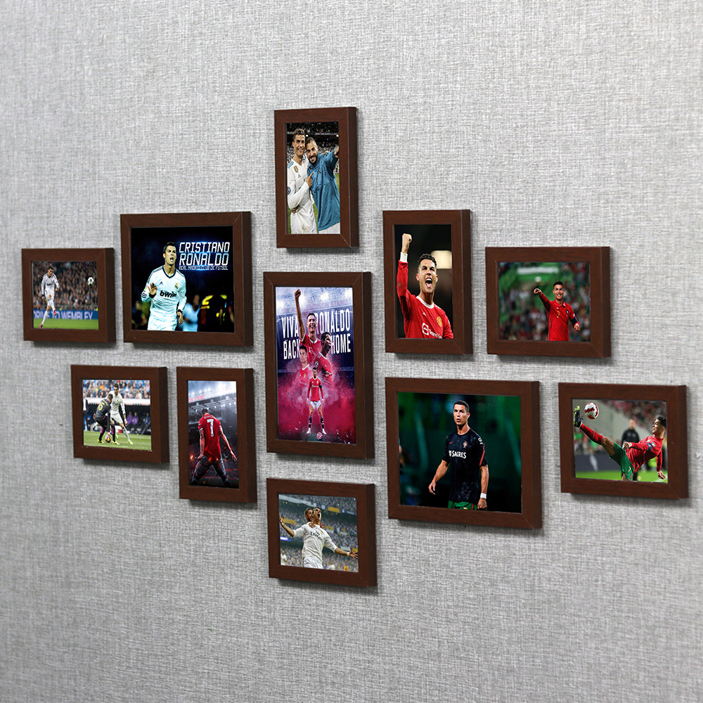 C Luo cartel UEFA fútbol Copa del Mundo estrella dormitorio mural de la pared dormitorio pintura decorativa montado en la pared marco de fotos Foto de la pared