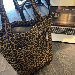 Retro shopping bag, demi-season capacious one-shoulder bag