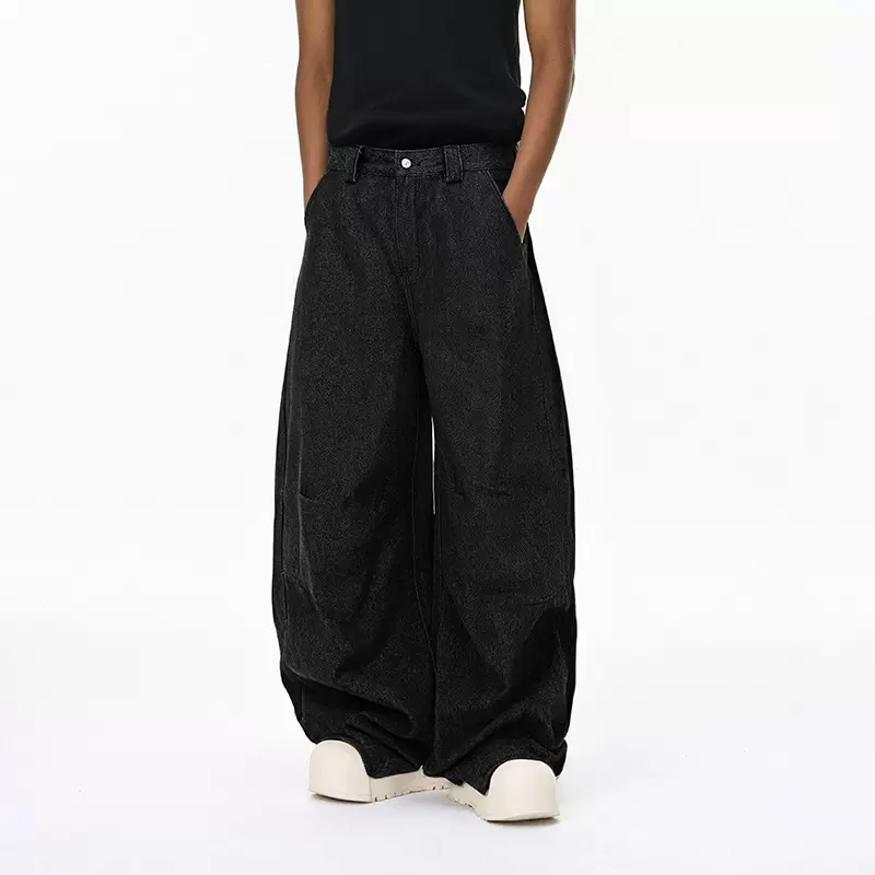 捷展男装|原牛牛仔裤25秋季新品美式街头Cleanfit纯色弯刀休闲裤