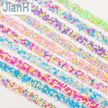 几何混款胶条双面胶热熔背胶彩色树脂 宽1.5cm钻带 鞋包水晶贴钻