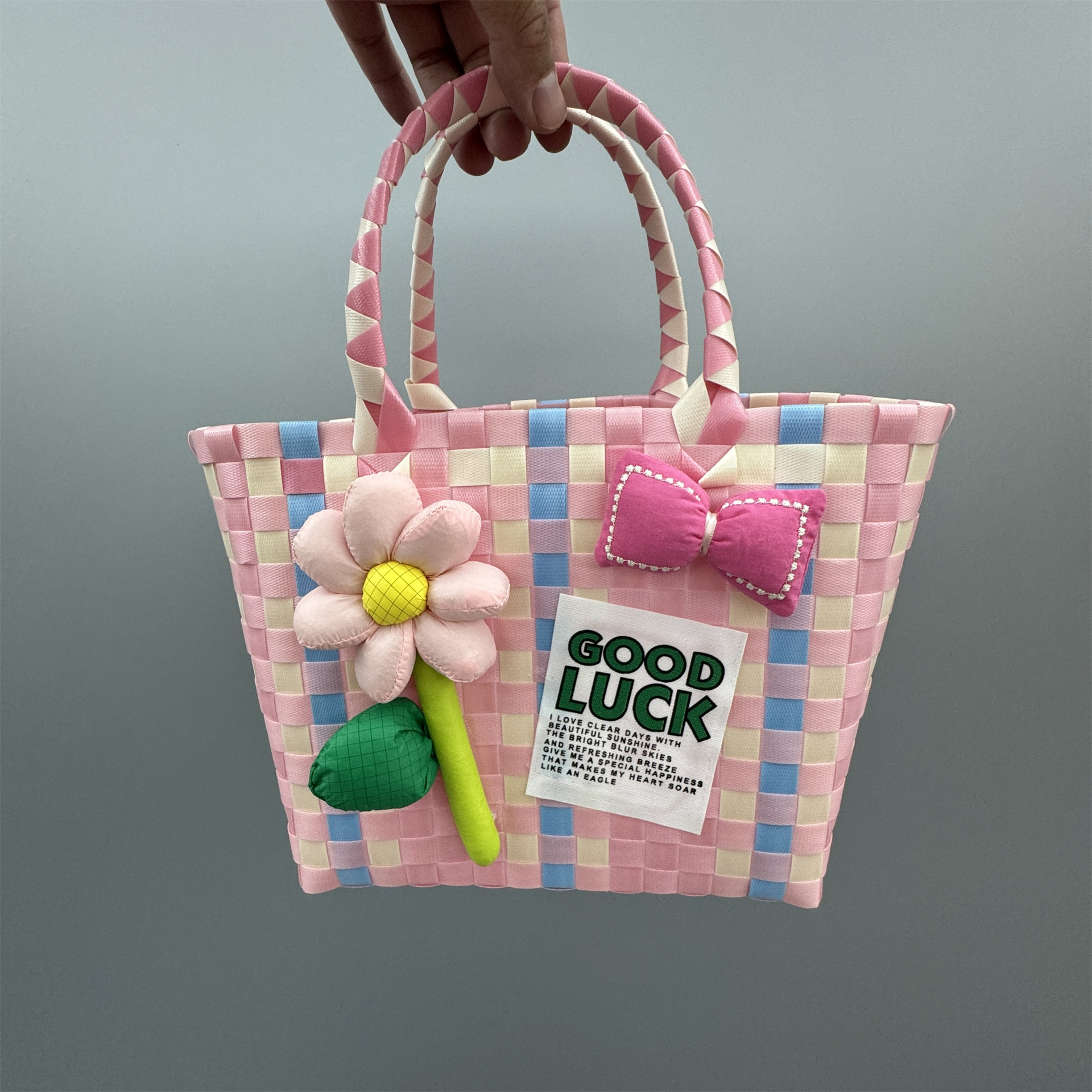 Pink blue accessories