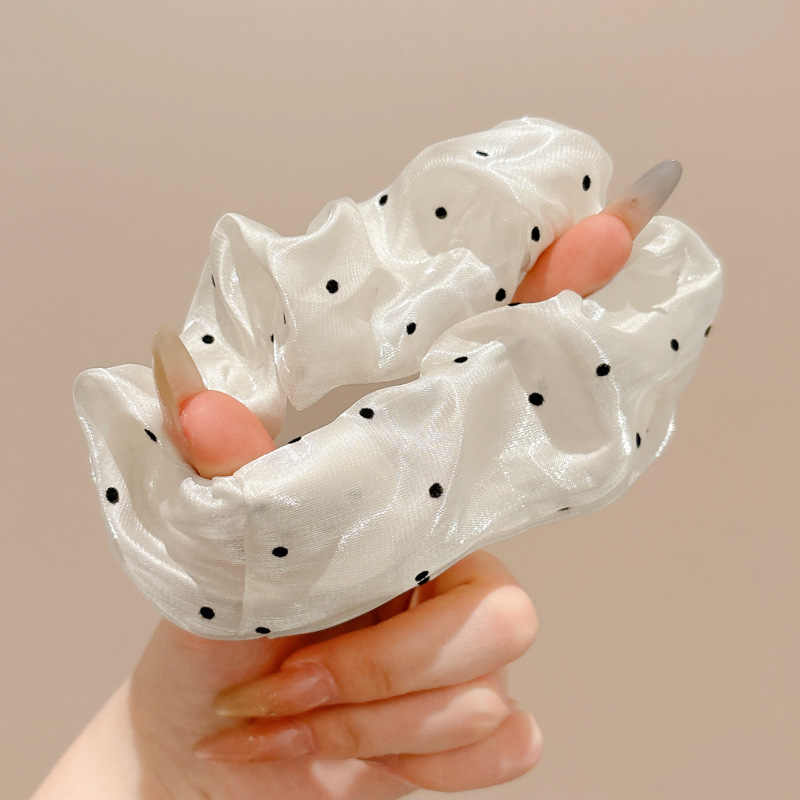 Simple ins viento lunares intestino grueso lazo para el cabello femenino 2025 nuevo estilo de alta gama cuerda para el cabello cuerda para la cabeza de cola de caballo accesorios para el cabello