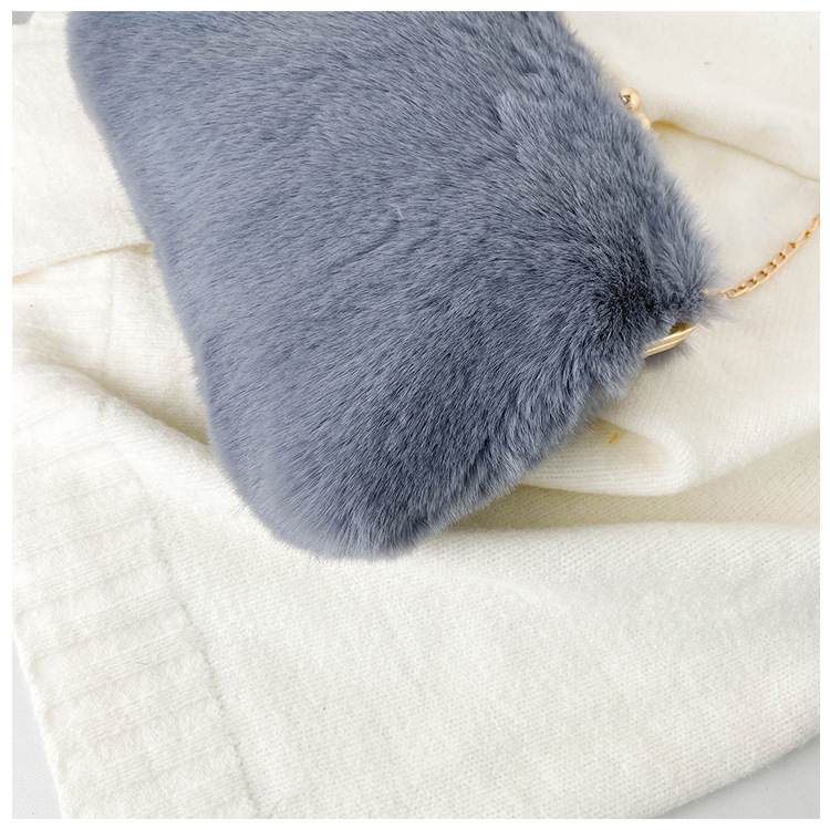 Single-shoulder chain bag, Maomao large-capacity women's bag, new 2022 autumn and winter women's stylish plush hand-held tote bag undefined