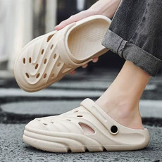 Обувь с пещерой для мужчин летом на открытом воздухе тапочки с толстой подошвкой