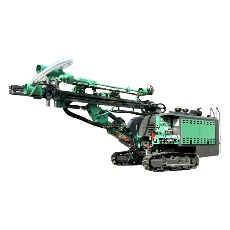Гусеничный пневматический погружной сверлильный станок для открытого взрывного погружного станка для удаления пыли спиральный сверлильный станок