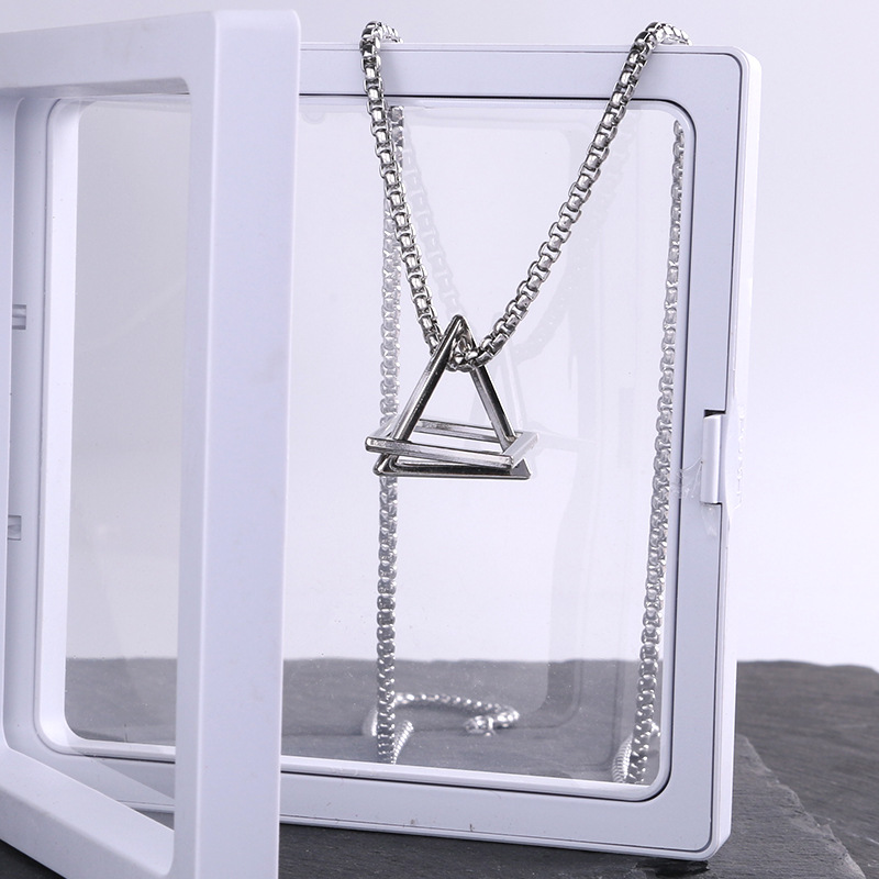 Collana geometrica coppia trendy ins stile cool hip-hop uomo e donna semplice trendy marchio versatile creativo internet celebrità ciondolo migliore amico_voghion.com