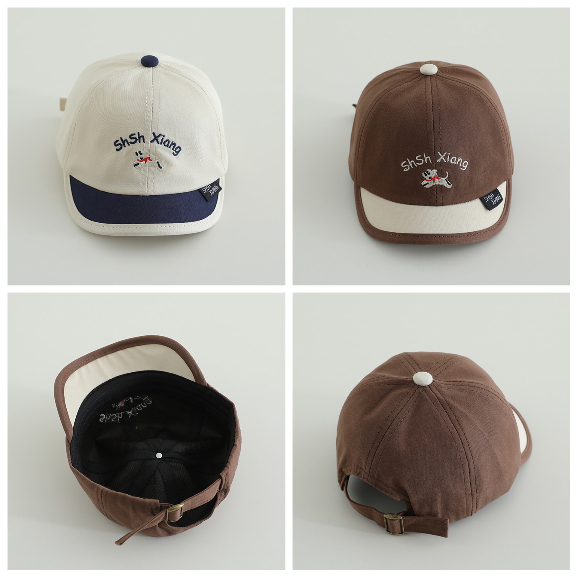 Sombreros para bebés primavera y otoño gorras de lengua de pato lindas de dibujos animados para bebés gorras corta gorras de béisbol para hombres y mujeres
