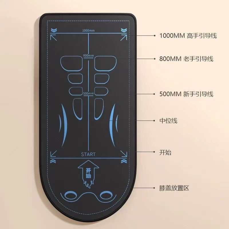 Abdominal Wheel Special Mat Scale Mat Abdominal Wheel Mat Yoga Men's Fitness Kneeling Mat Training Exercise Abdominal Thickening