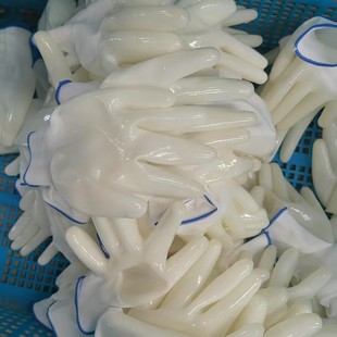Pvc Oil-Resistant Breathable Thin Protective Wholesale Work Dipped Rubber Anti-Slip Labor Protection Gloves Wear-Resistant and Oil-Proof