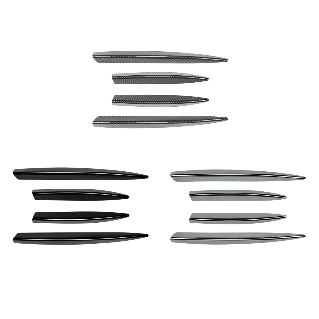 Moldura Canard de Rejilla Frontal para Mercedes-Benz Clase A W177 A35 A200 AMG Line, de ABS, Autoadhesivo