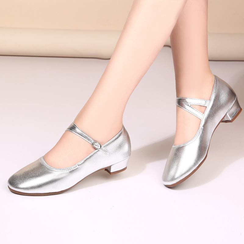 2025 New Style Double Climb Latin Dance Shoes, Square Dance Shoes, Dancing Shoes, Women's Soft Sole Dance Shoes, Practice Shoes, Teacher Shoes