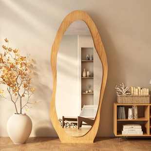 Second-Hand Full-Length Mirror, Home Floor-To-Ceiling Mirror, Internet Celebrity Clothing Store Wall-Mounted High-End Dressing Mirror, Bedroom Fitting Mirror