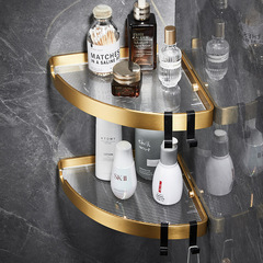 Acrylic Bathroom Shower Enclosure Corner Shelf Corner Storage Rack No Drilling Wall Mounted Shelf