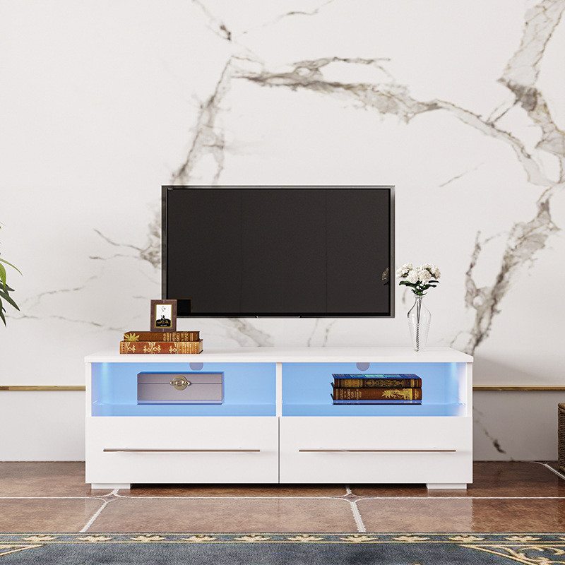 Nueva TV gabinete moderno minimalista sala de estar dormitorio pequeño apartamento casa de lujo luz simple gabinete de pared gabinete de piso