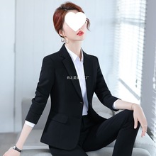 秋冬款职业套装女西服前台工作服时尚气质女神范面试上班韩版正装