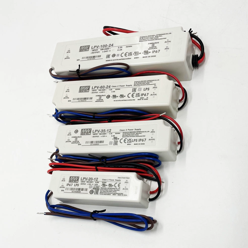 Тайвань Минвэй Источник питания LPV-100-12LPV-100-24100W12V Пластиковая оболочка Билборд стабильный выход