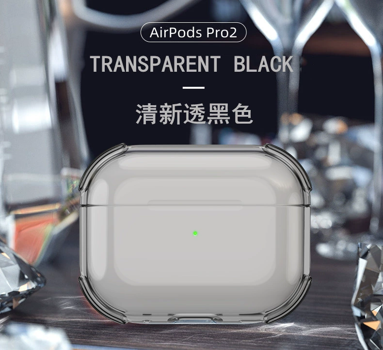 Protective Case (Apple AirPods) — Compatible with Pro/3/4/2/1, Transparent, Keyring