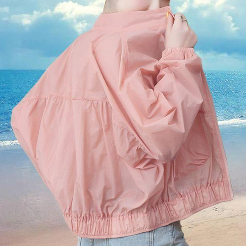 Women's Plus Size Sun Protective Top 2025 Summer Short Collar Lightweight Breathable Sun Suit 80-200 Pounds